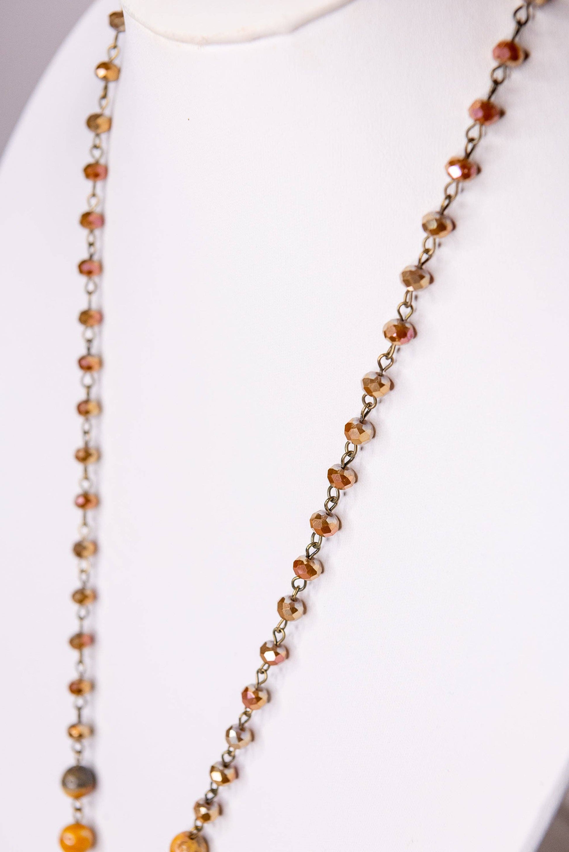 Boho Necklace Alani Necklace in Taupe