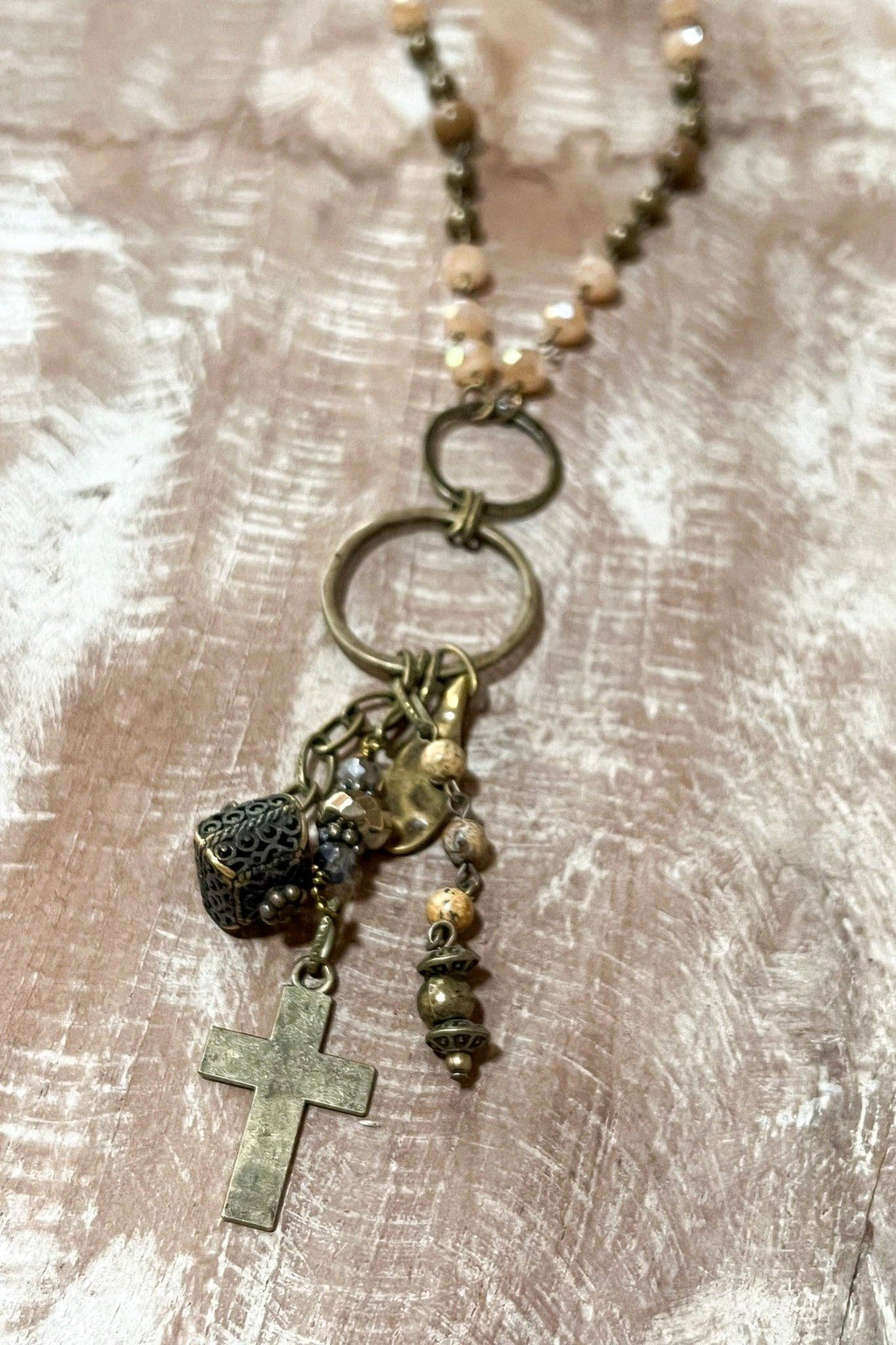 Boho Jewelry Necklace Cross