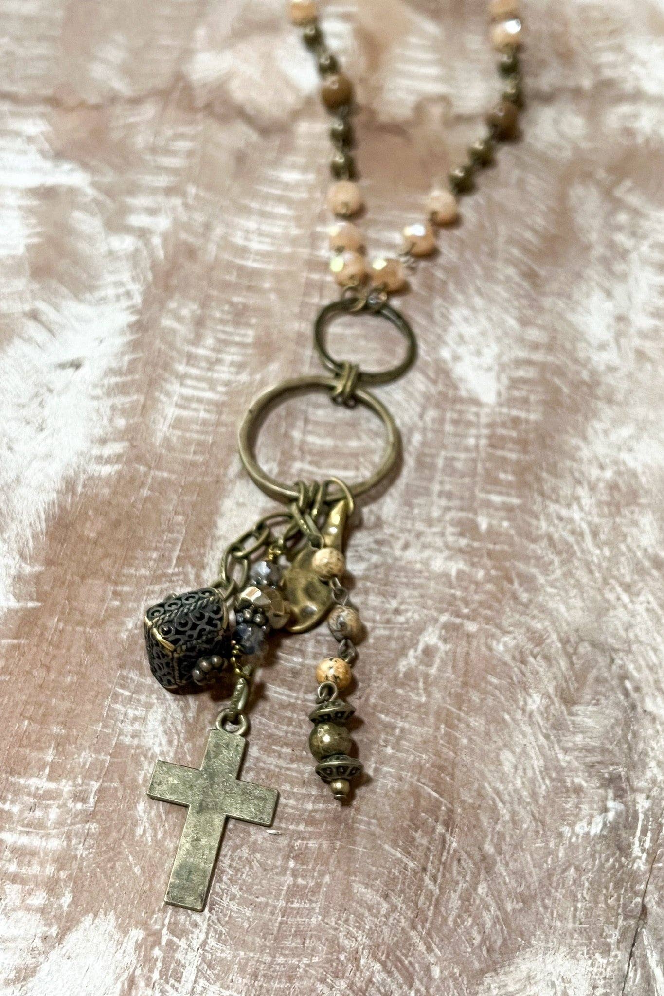 Boho Jewelry Necklace Cross