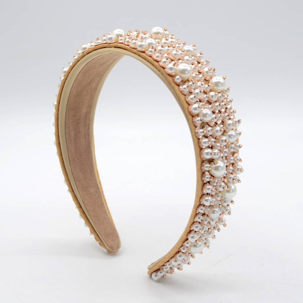 Pearly Mix Headband in Natural