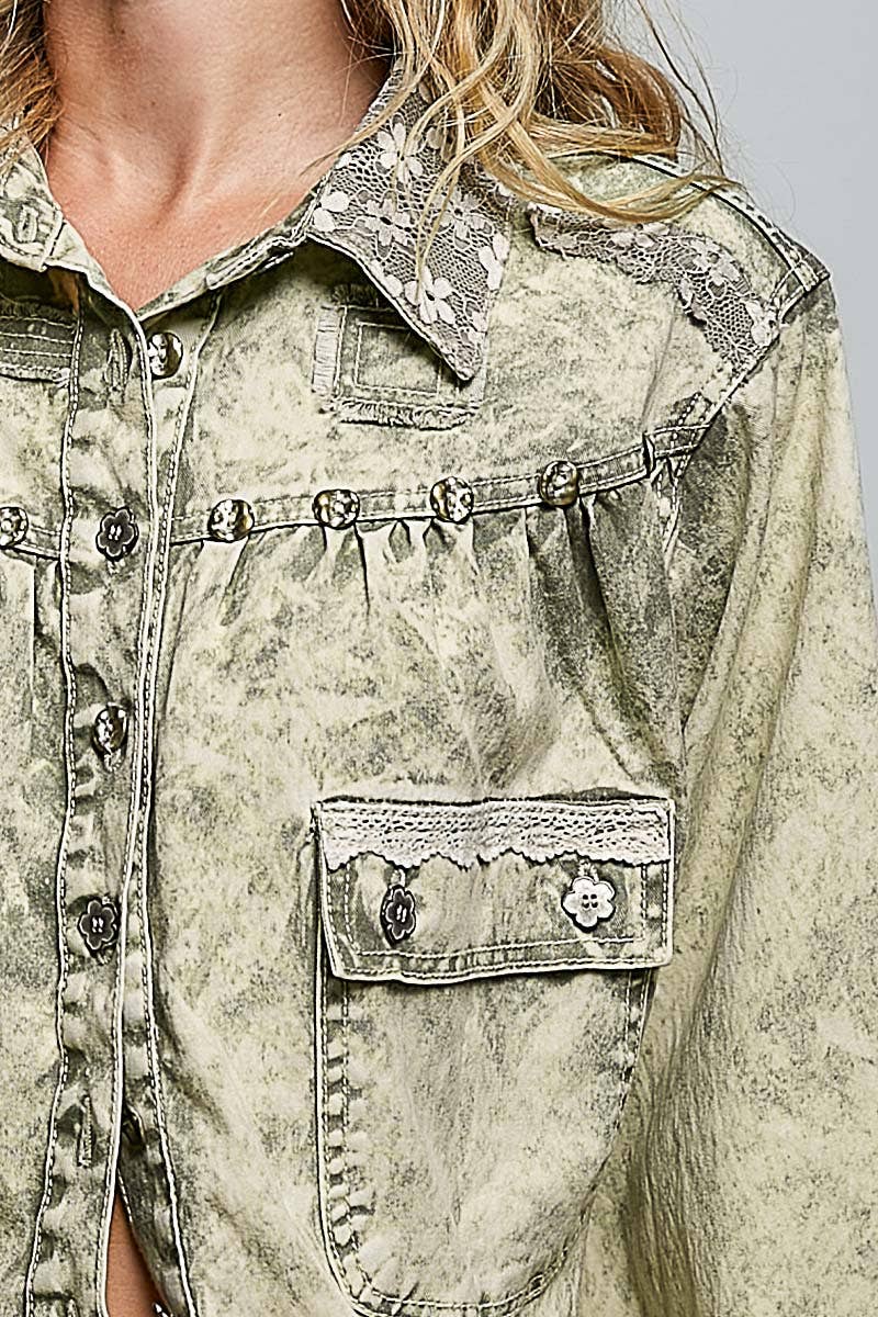 Ember Vintage Wash Twill Jacket