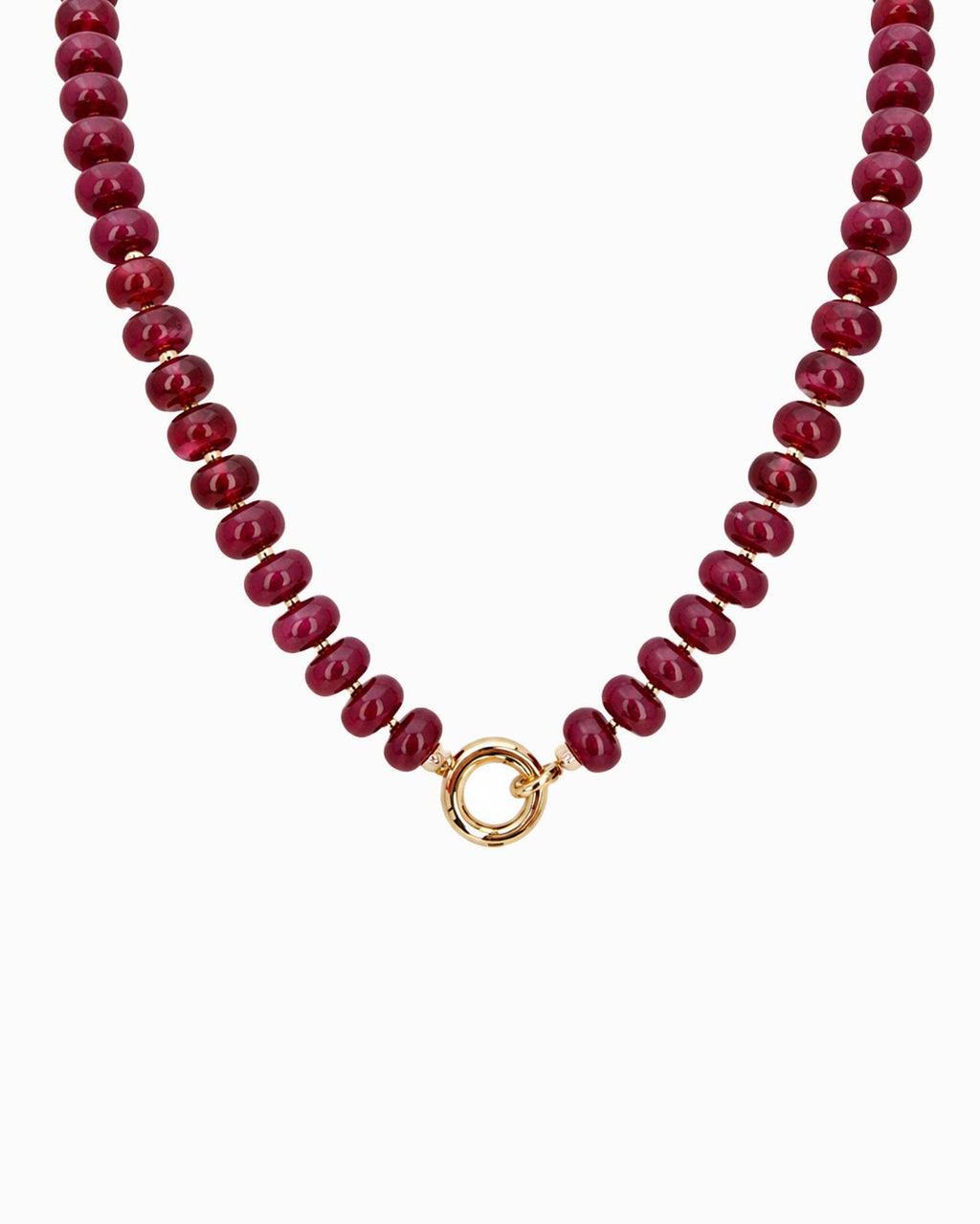 Marble Bead Toggle Clasp Statement Necklace