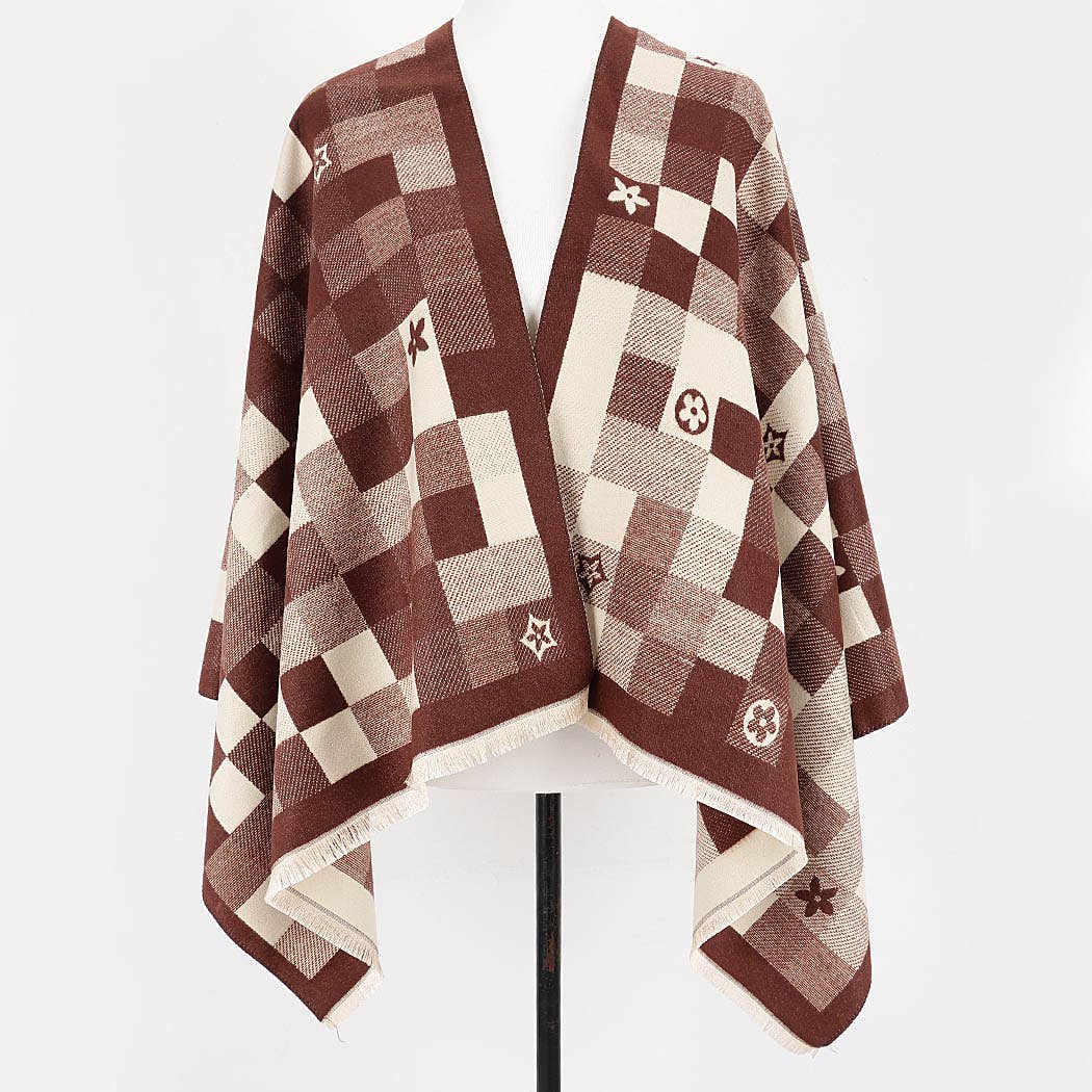 Montclair Check Motif Scarf