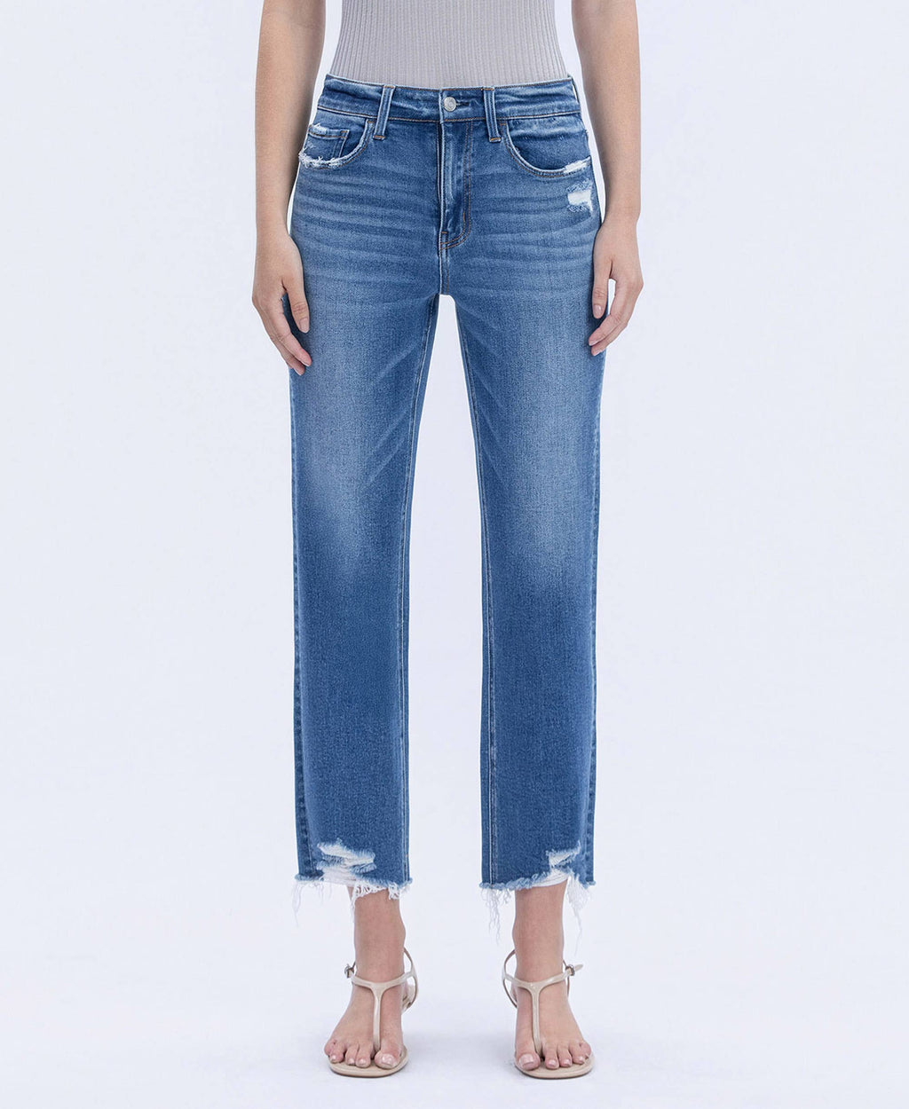 Hottie Cropped Straight Leg Jeans