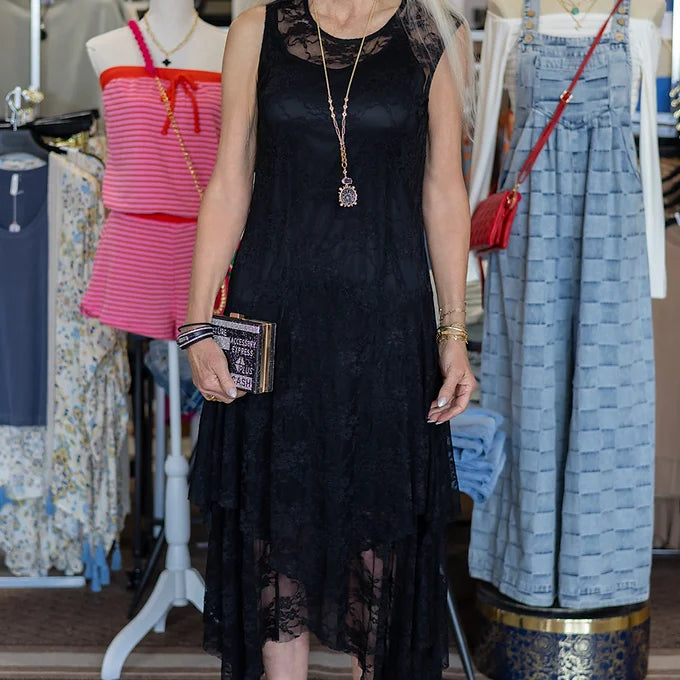 Perfect Black Dress in Lace