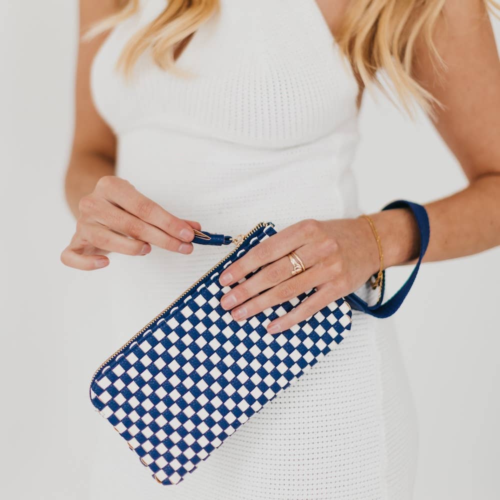 Emma Woven Clutch Wristlet