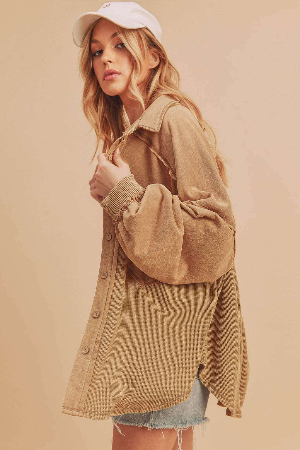 Judie Jacket in Oat beige