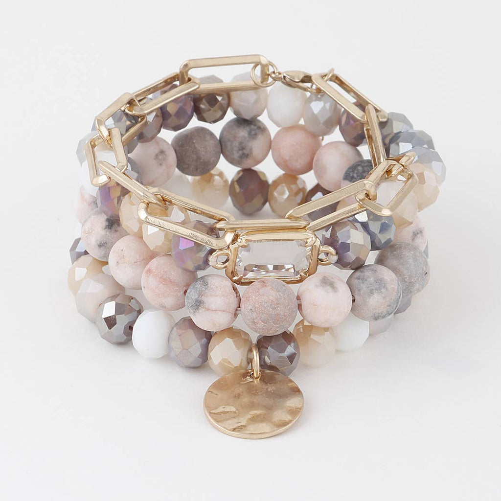 Beaded Bracelet Set in Multi