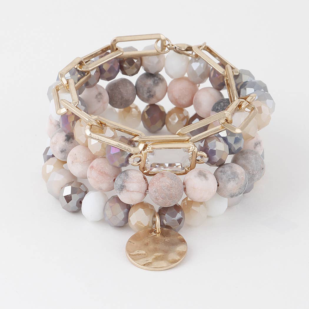 Beaded Bracelet Set in Multi
