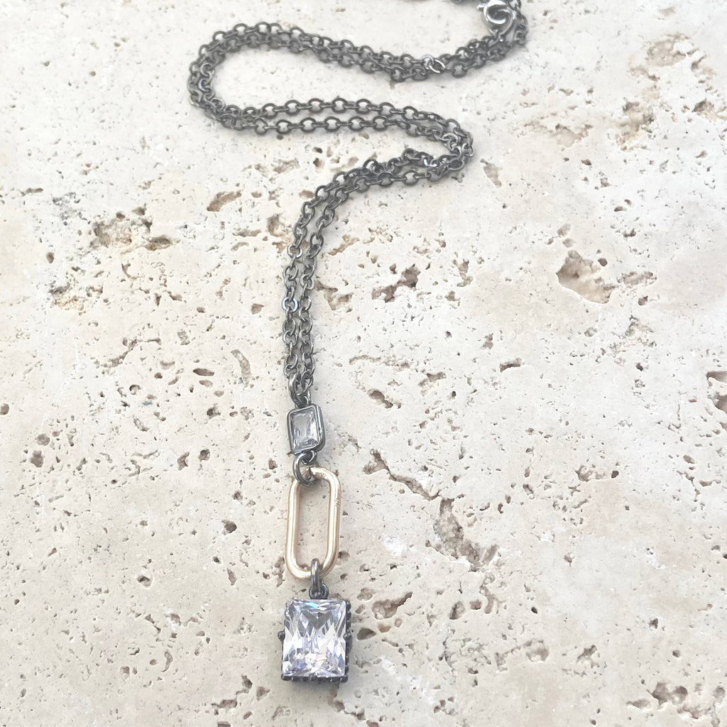 Edgy Mixed Metal Necklace