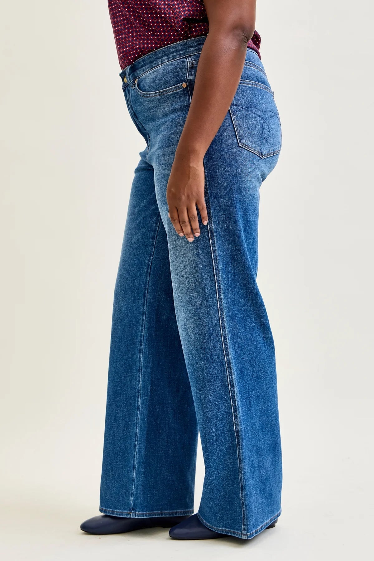 Judy Blue Jordyn Tummy Control Wide Leg Jeans