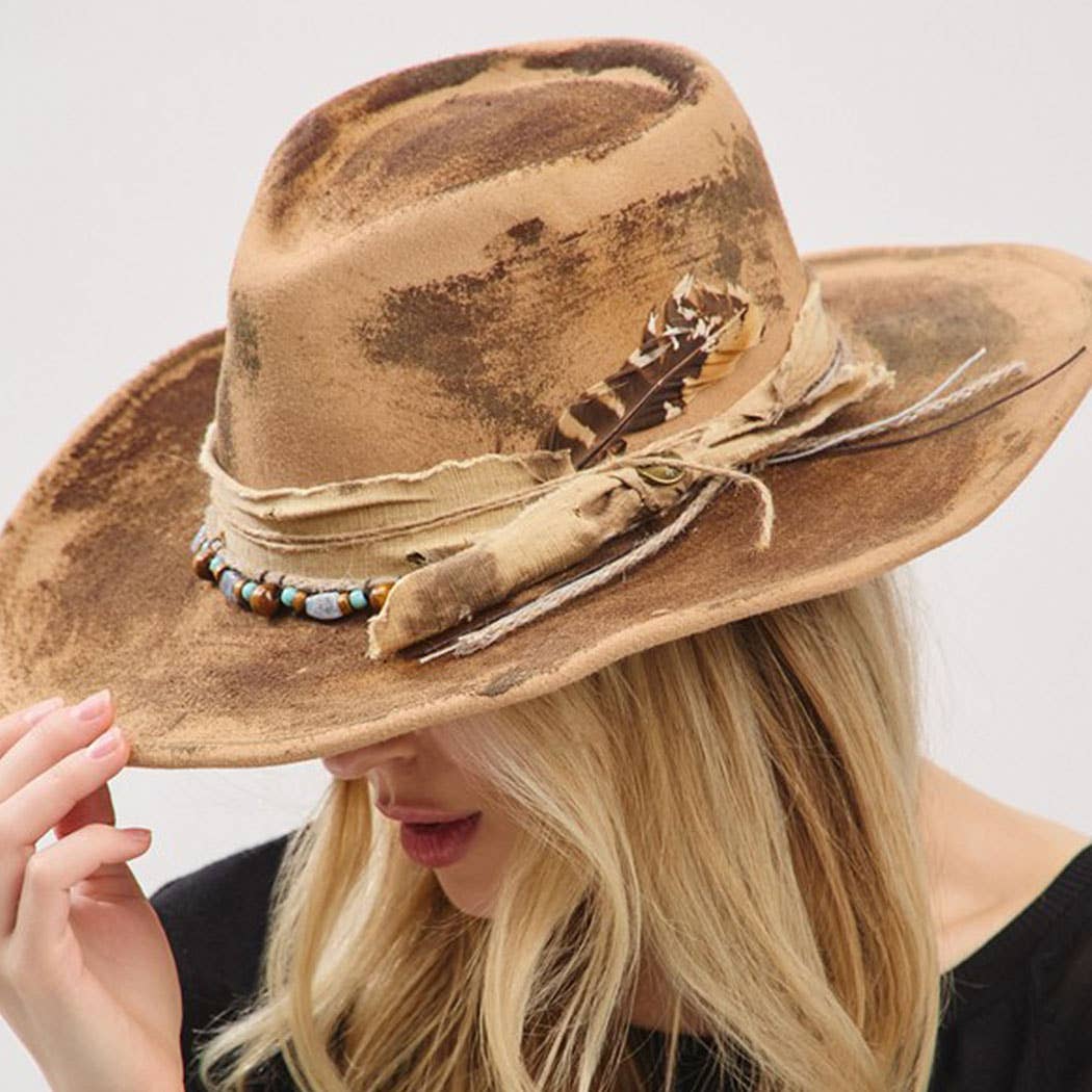Vintage Versatile Shapeable Cowgirl Hat