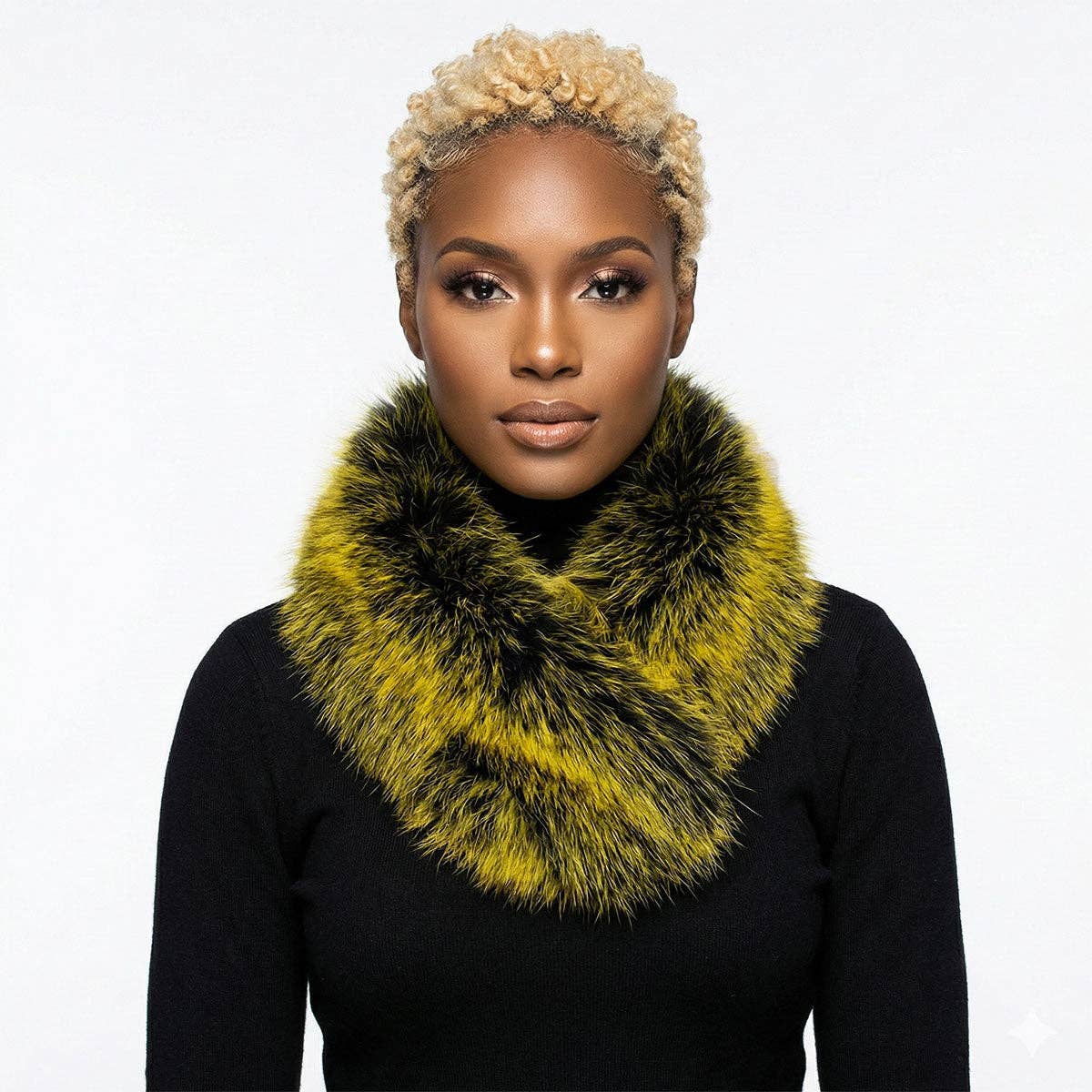Scarf Luxe Faux Fur Collar Winter Stole