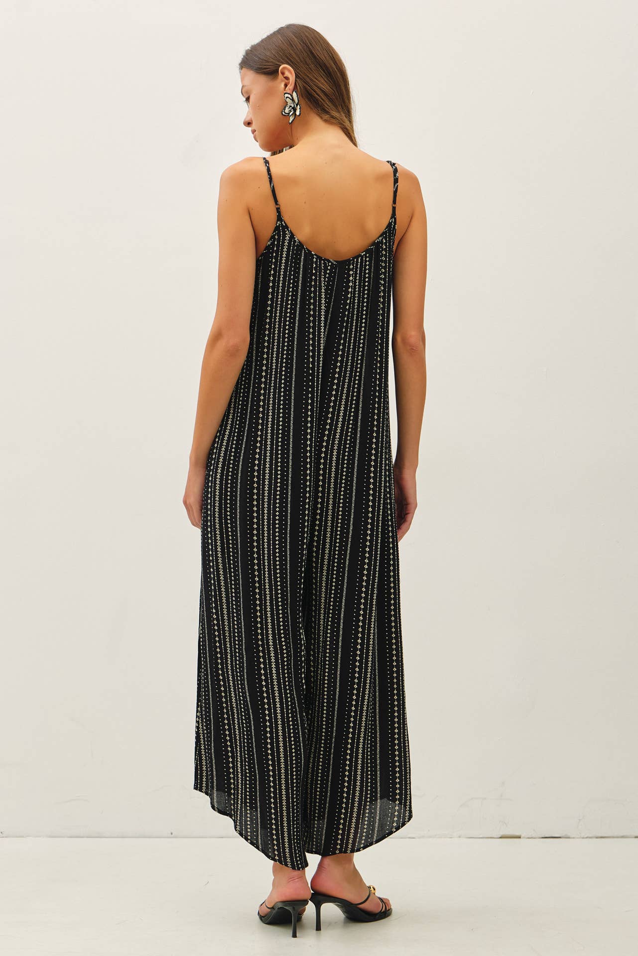 Wide Leg Jumpsuit in Stripe