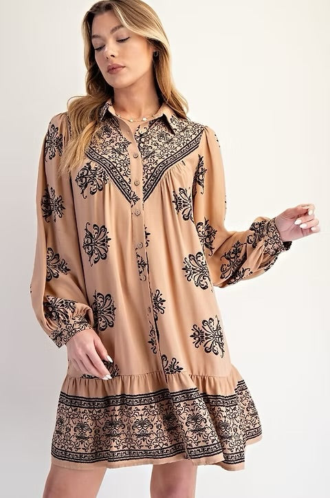 Vada by Easel Button Down Dress