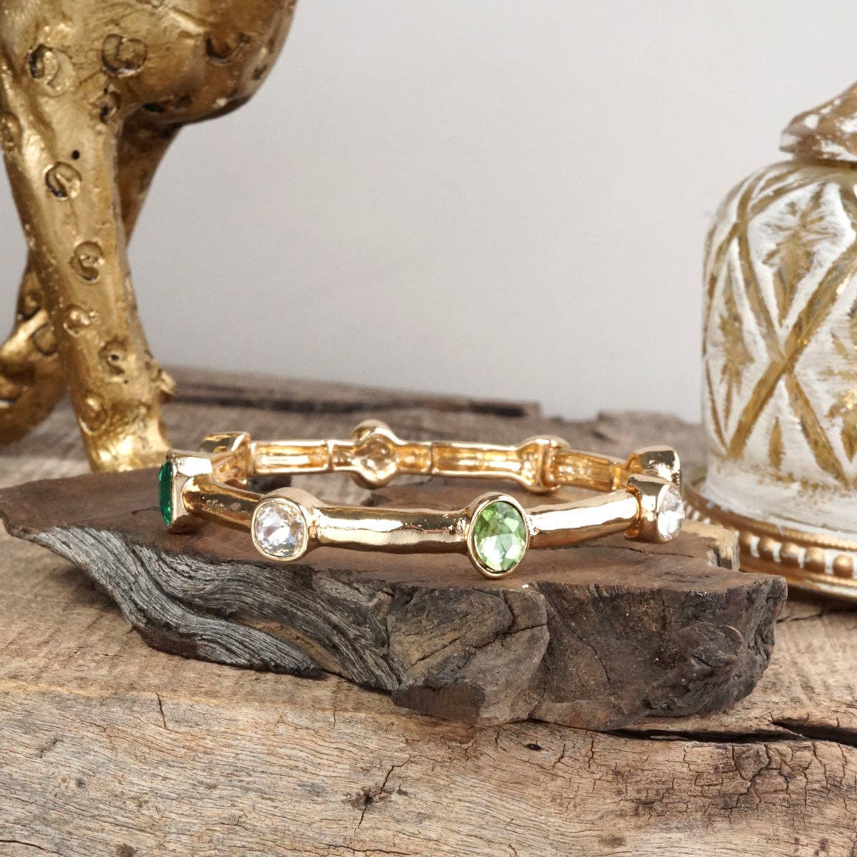 Radiant Jeweled Stretch Bangle