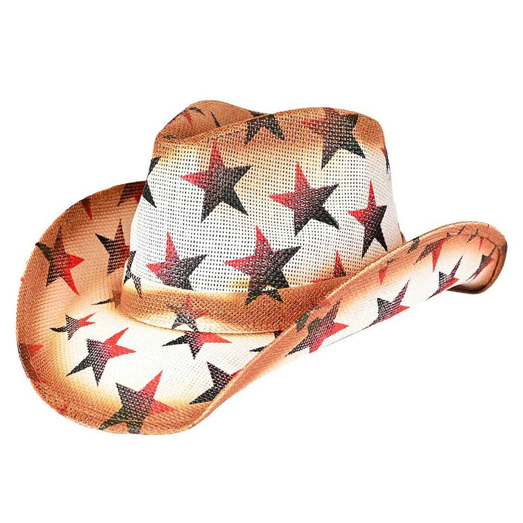 Ombre Star Pattern Cowboy Hat