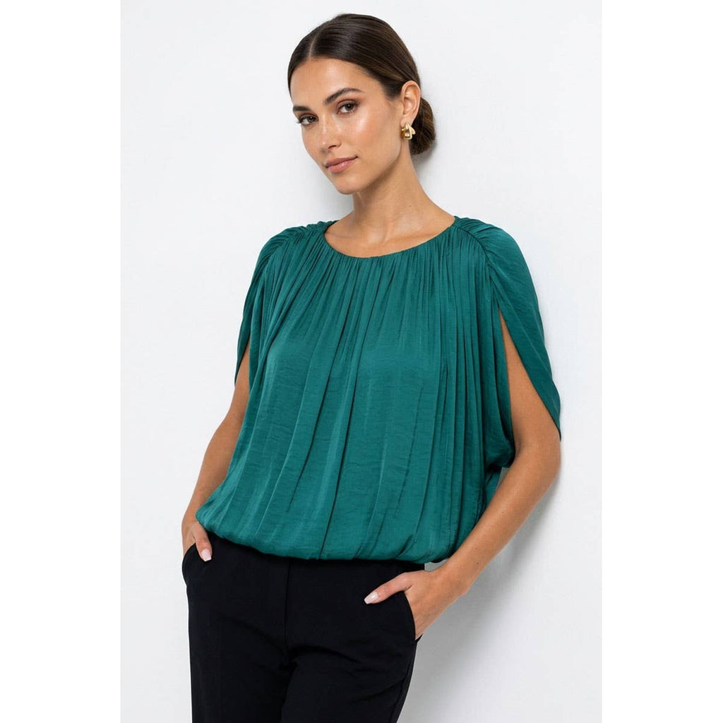 Drape Bubble Blouse