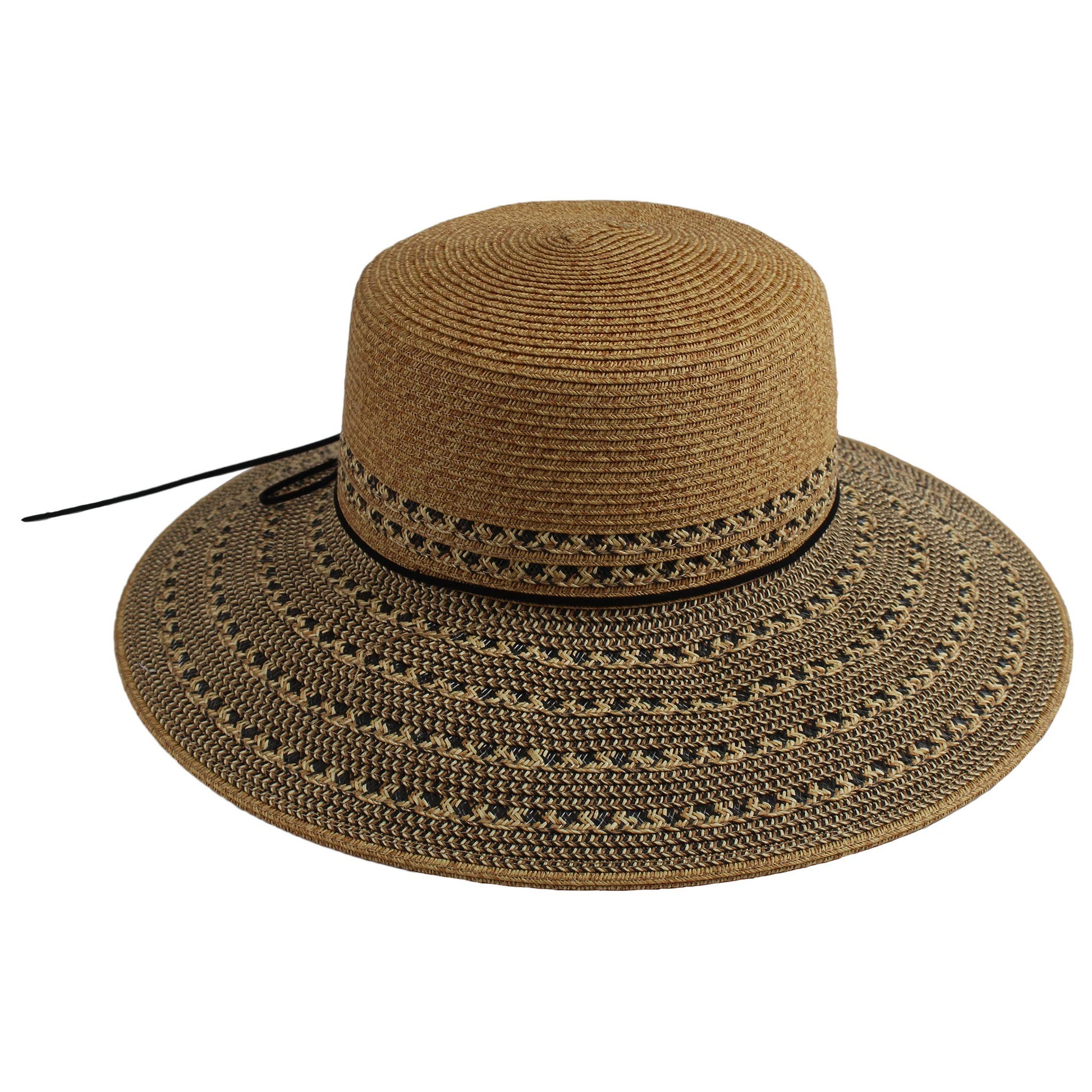 Paper Braid 4" Patterned Brim 8239 Hat Spring