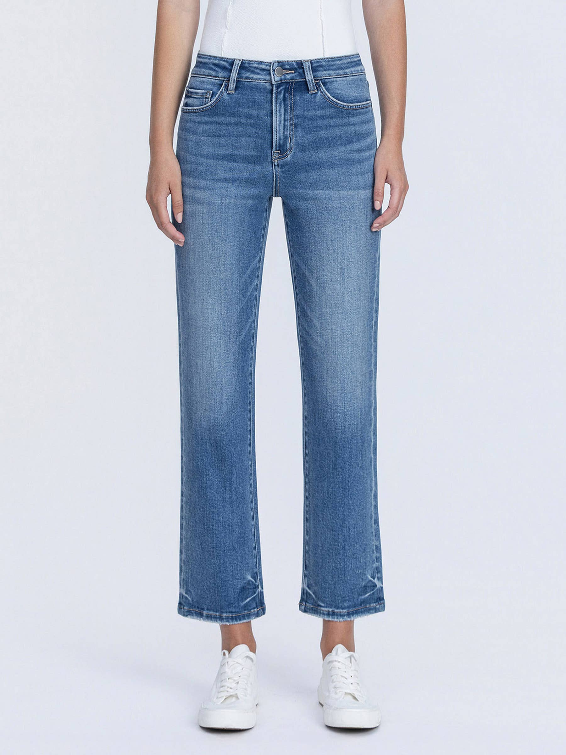 Holly High Rise Straight Jeans