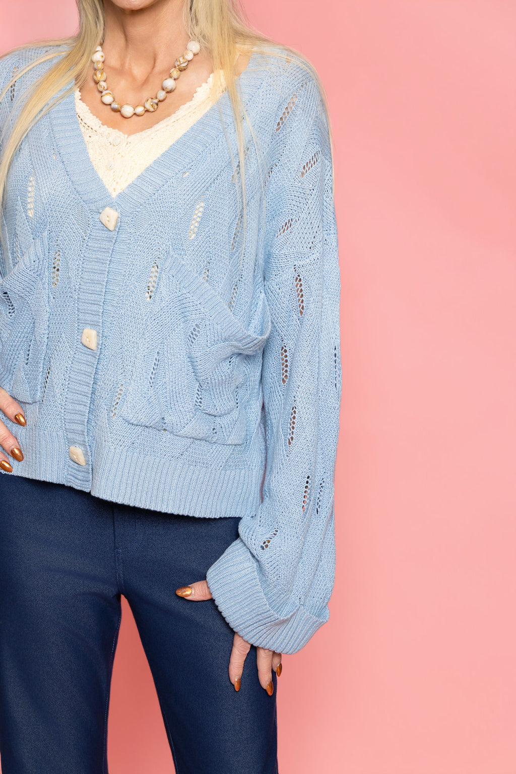 Valerie Cardigan in Blue