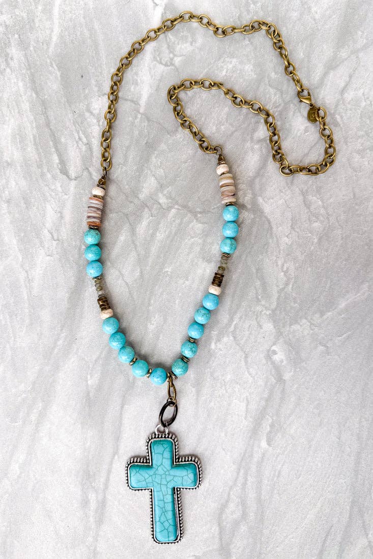 Boho Cross Necklace/Gigi Necklace