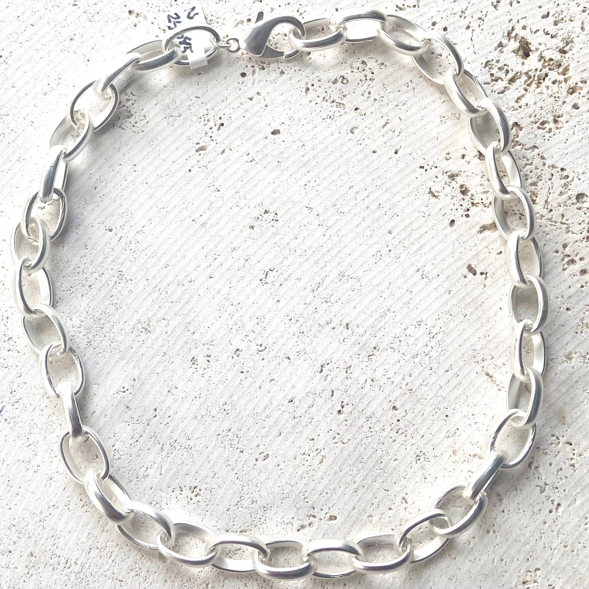 Chunky Matte Silver Necklace
