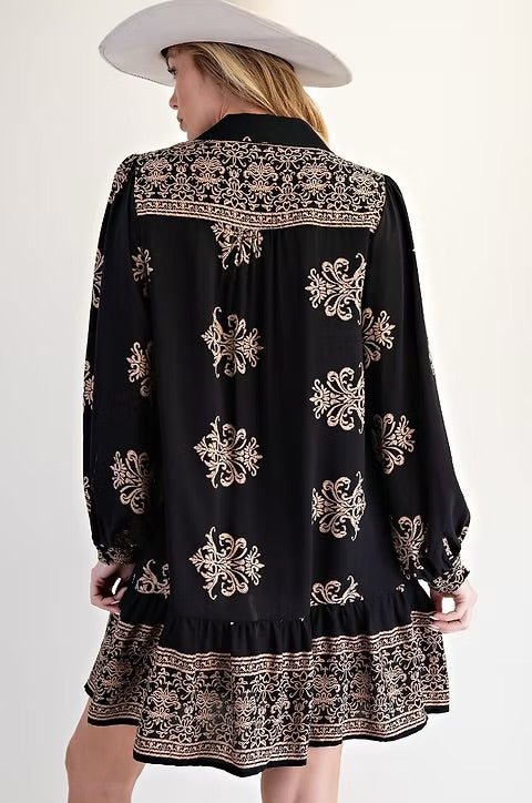 Vada by Easel Button Down Dress