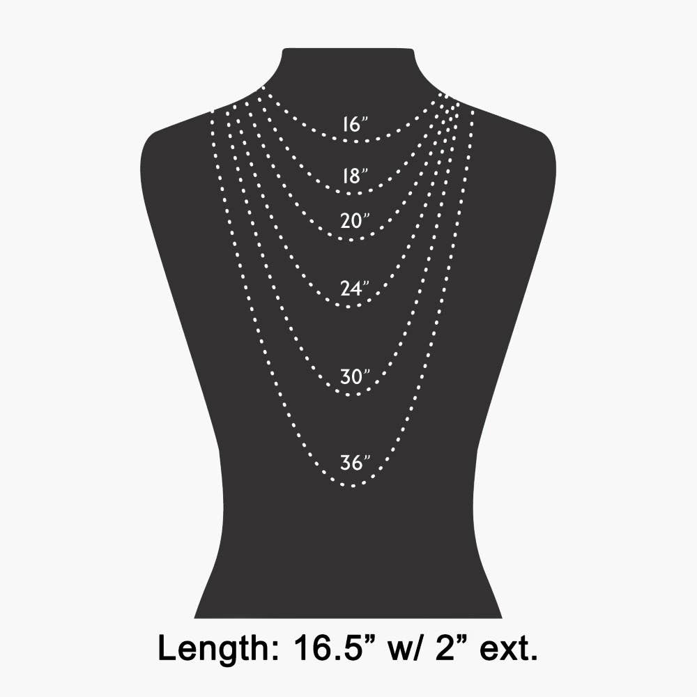 Large Square Faceted Stone Pendant Toggle Chain Necklace