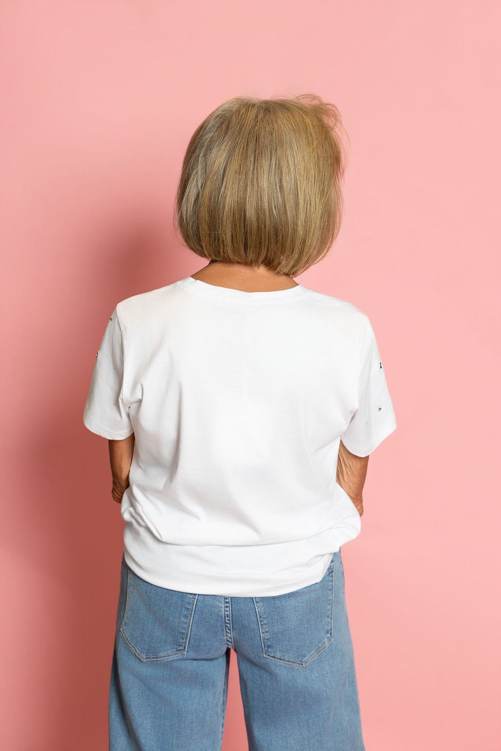 T-shirt Embellished With Rhinestones Details