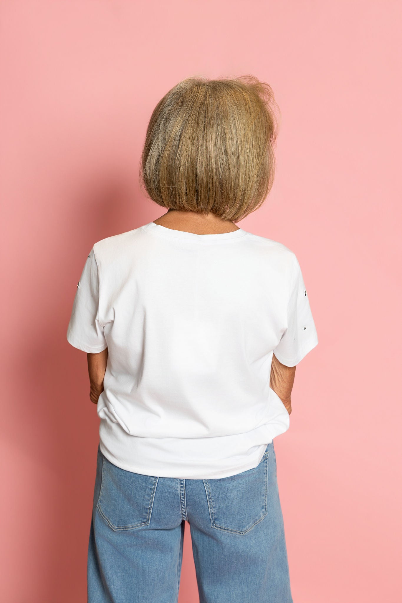 T-shirt Embellished With Rhinestones Details