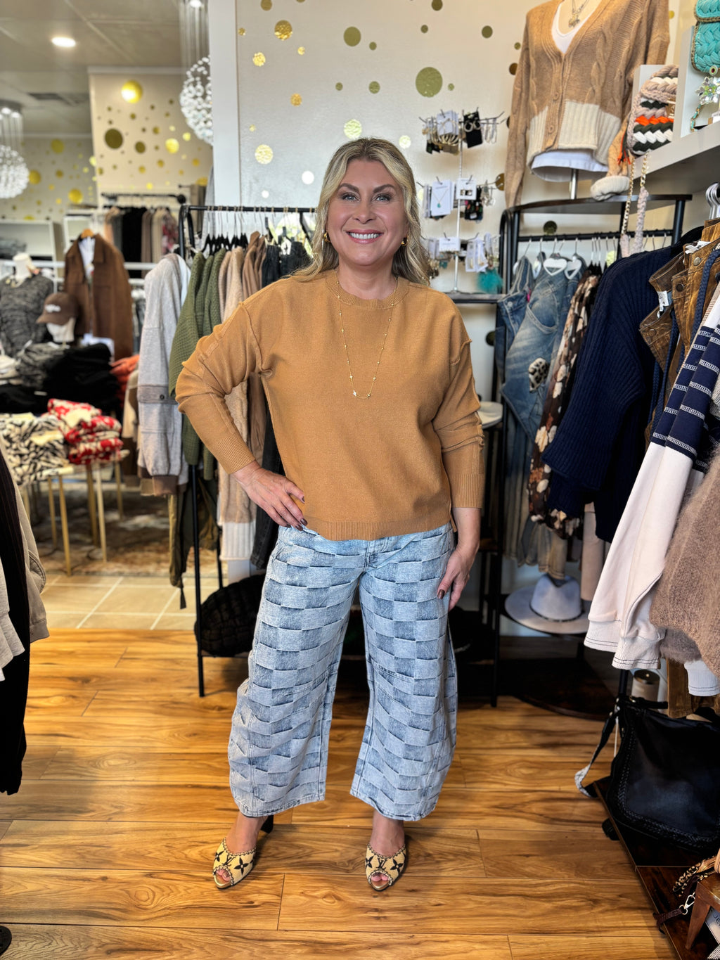 Kendra Mustard Sweater