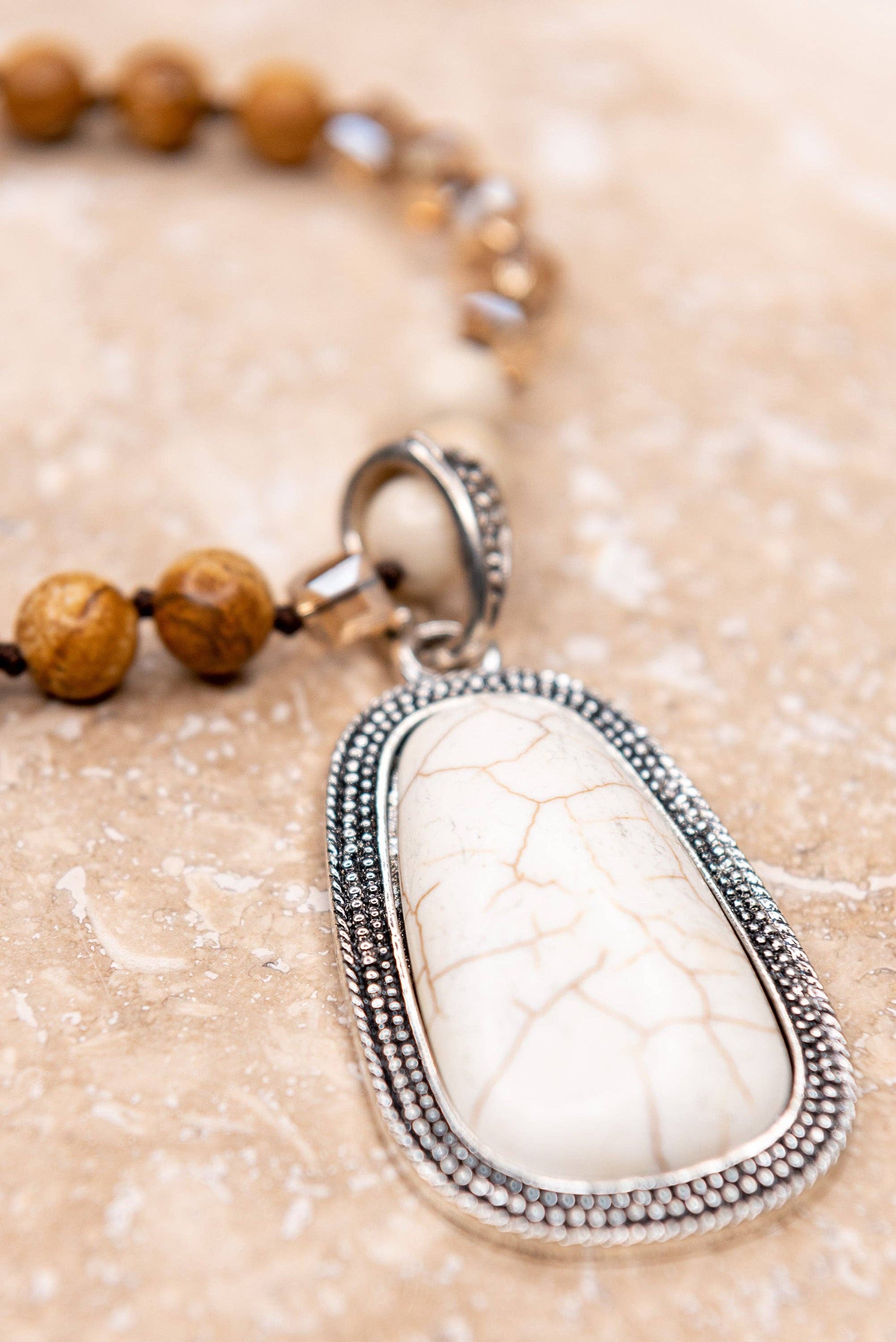 Boho Necklace/Adele Necklace in White