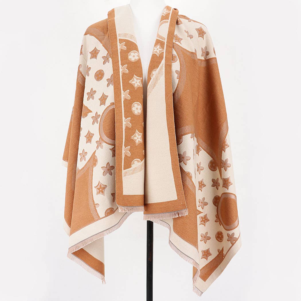 Vivienne Monogram Print Scarf
