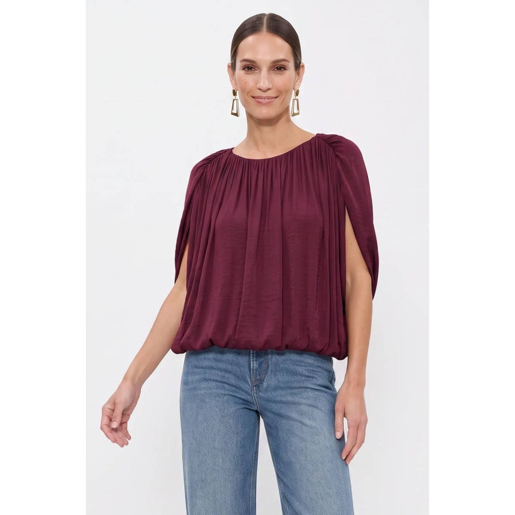 Drape Bubble Blouse