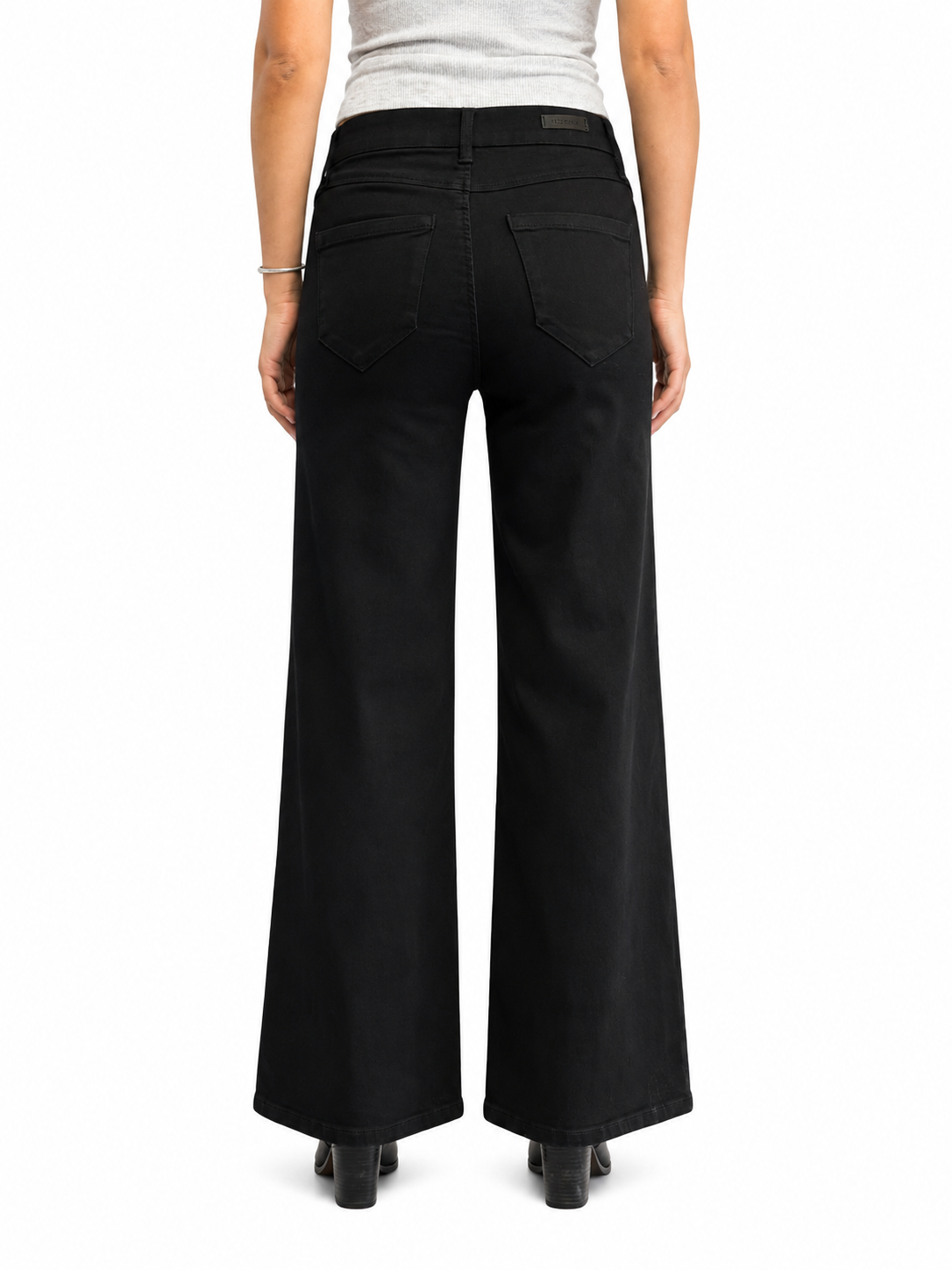 Petite Perfect Better Butter Wide Leg Jeans in Black