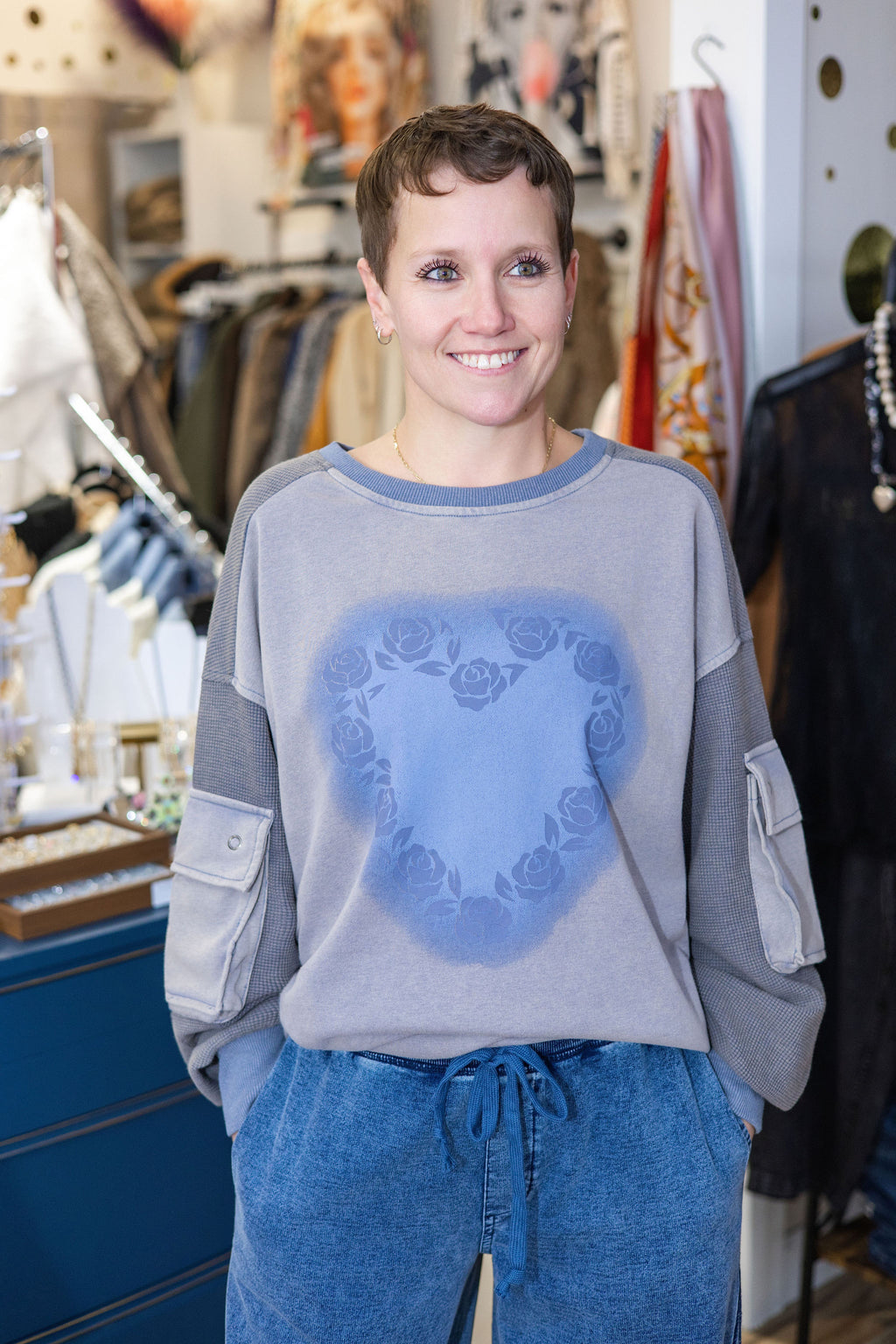 Easel Long Sleeve Top