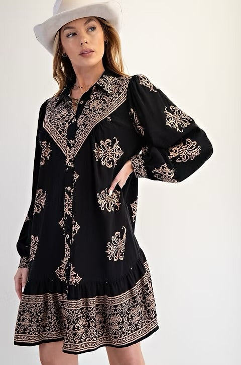 Vada by Easel Button Down Dress