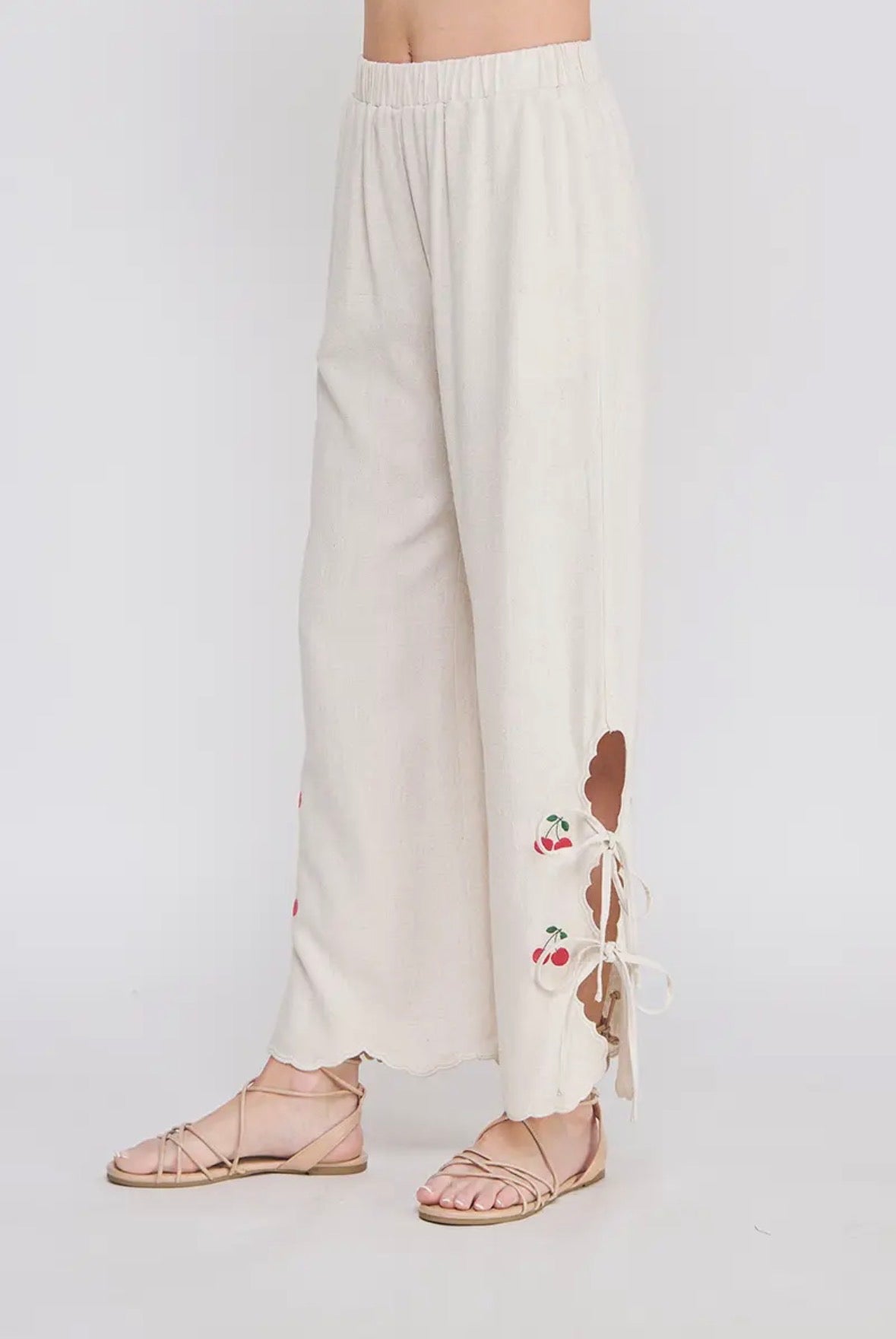 Cherry Tie Breeze Pants