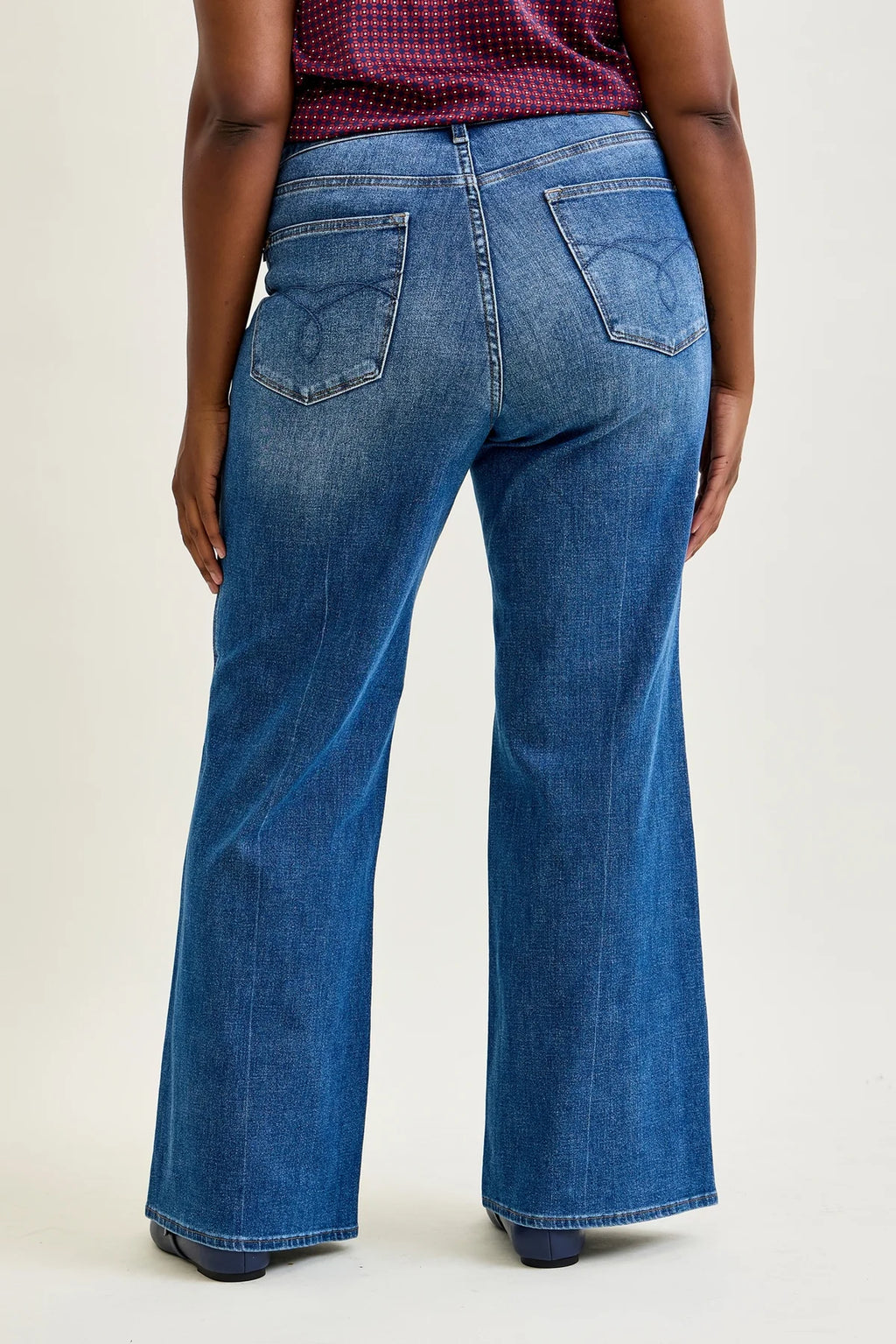 Judy Blue Jordyn Tummy Control Wide Leg Jeans