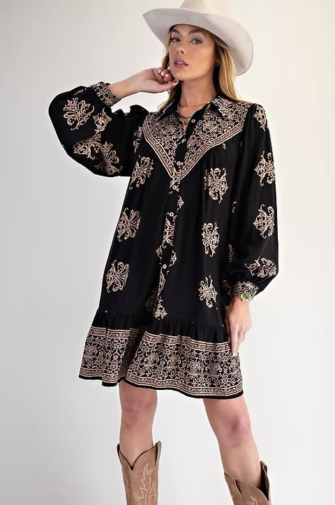 Vada by Easel Button Down Dress