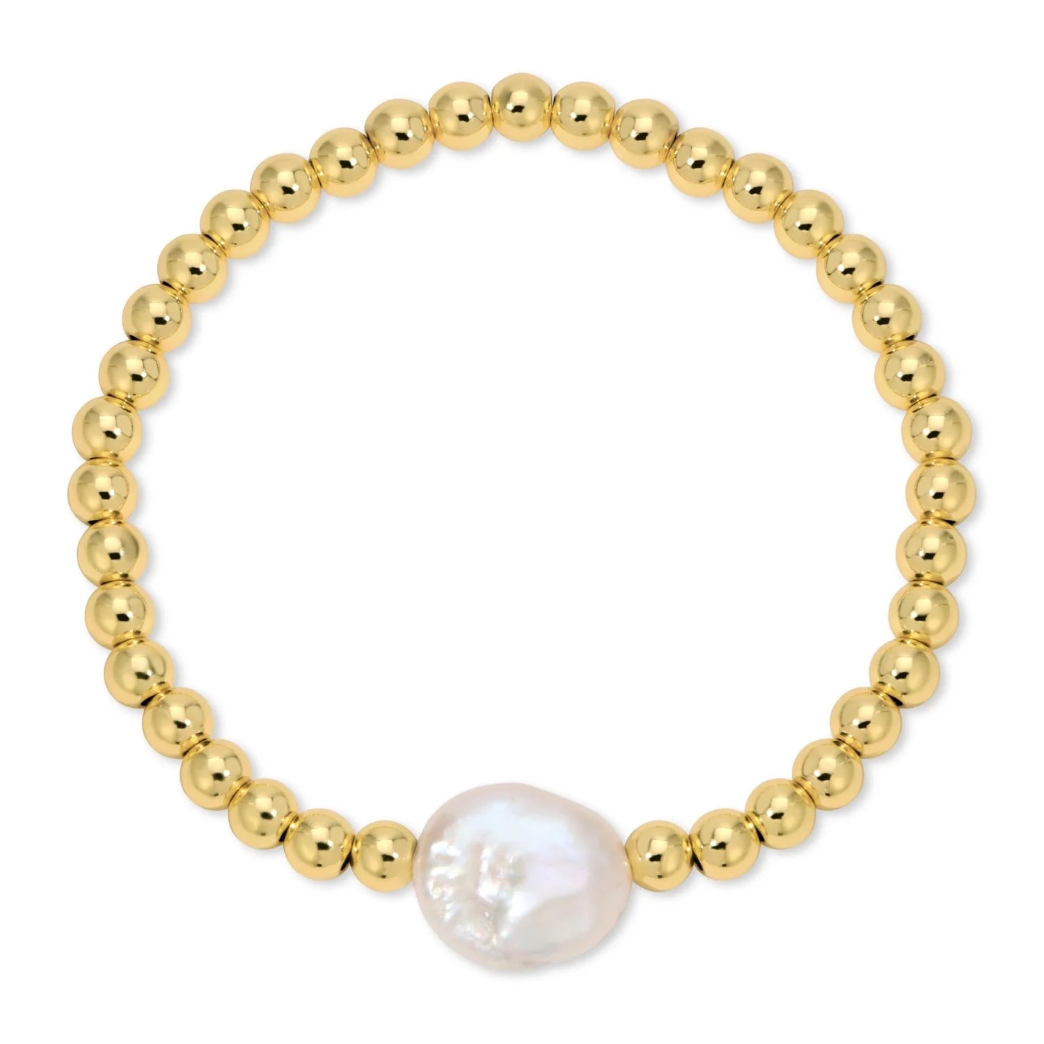 Splendid Iris Stretch Baroque Pearl Bracelet
