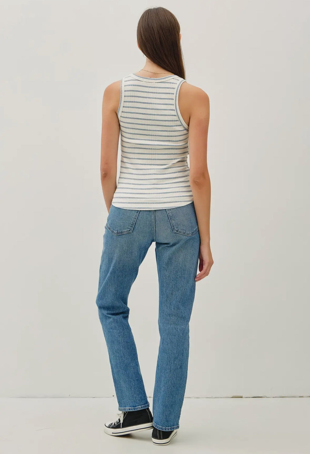 Tony Striped Ribbed Tank