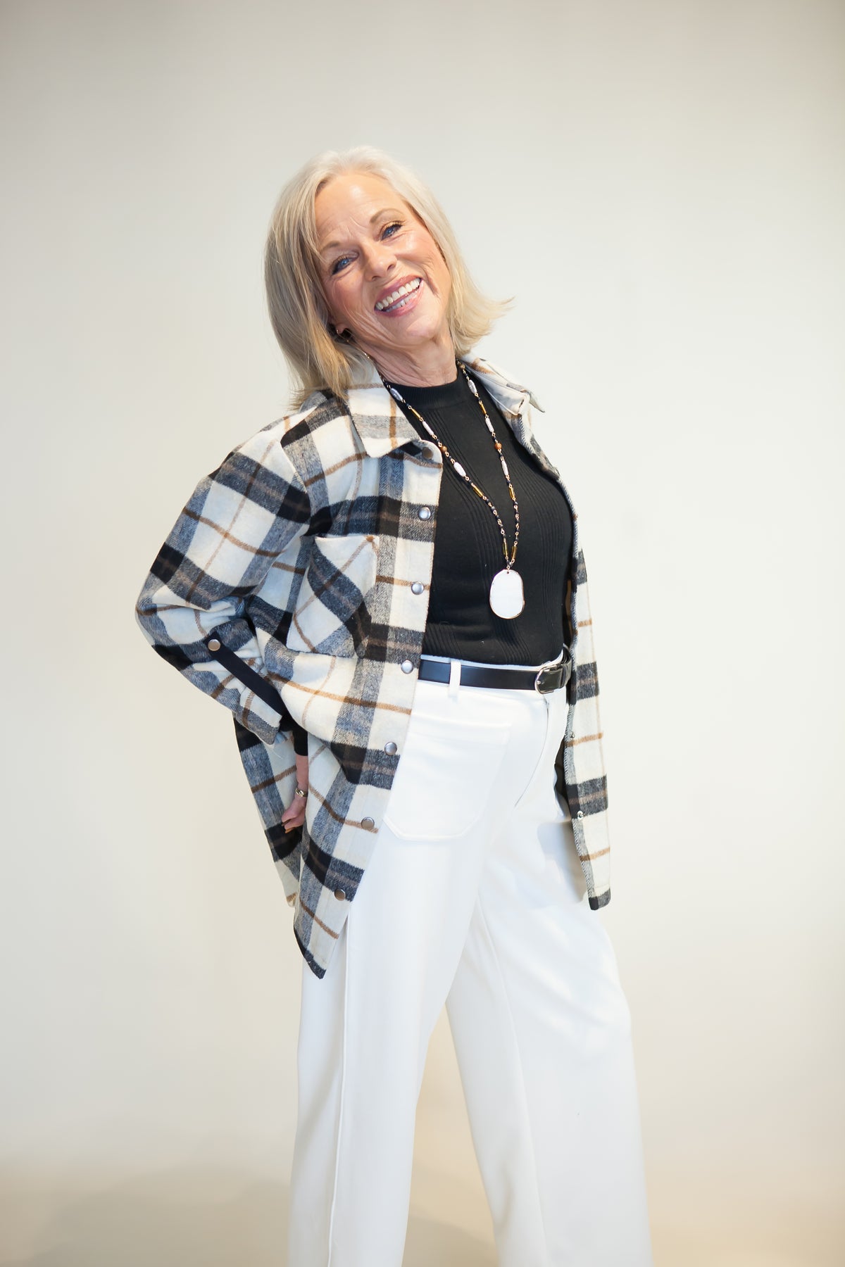 Cozy Brushed Plaid Shacket