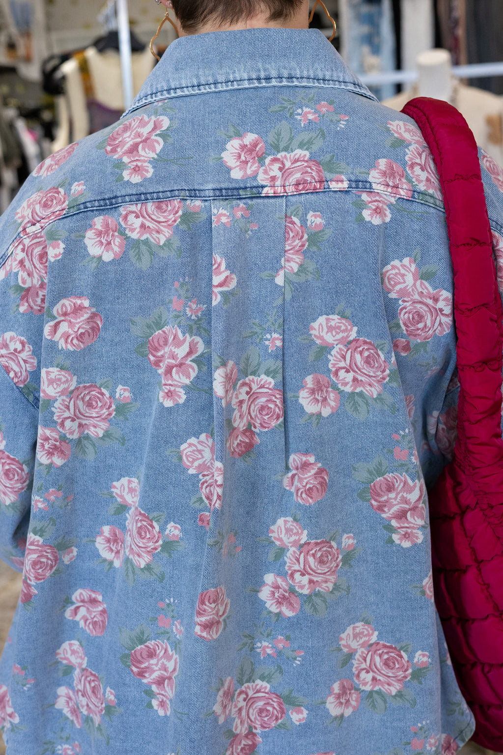BiBi Alyssa Floral Denim Jacket
