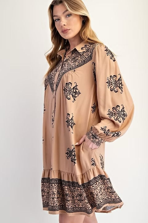 Vada by Easel Button Down Dress