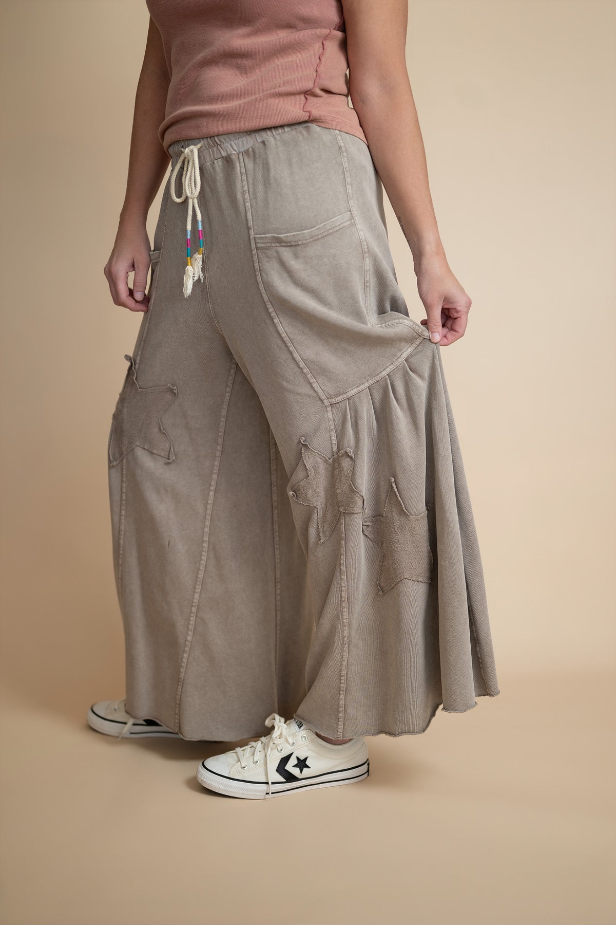 Lennox Star Patch Palazzo Pants