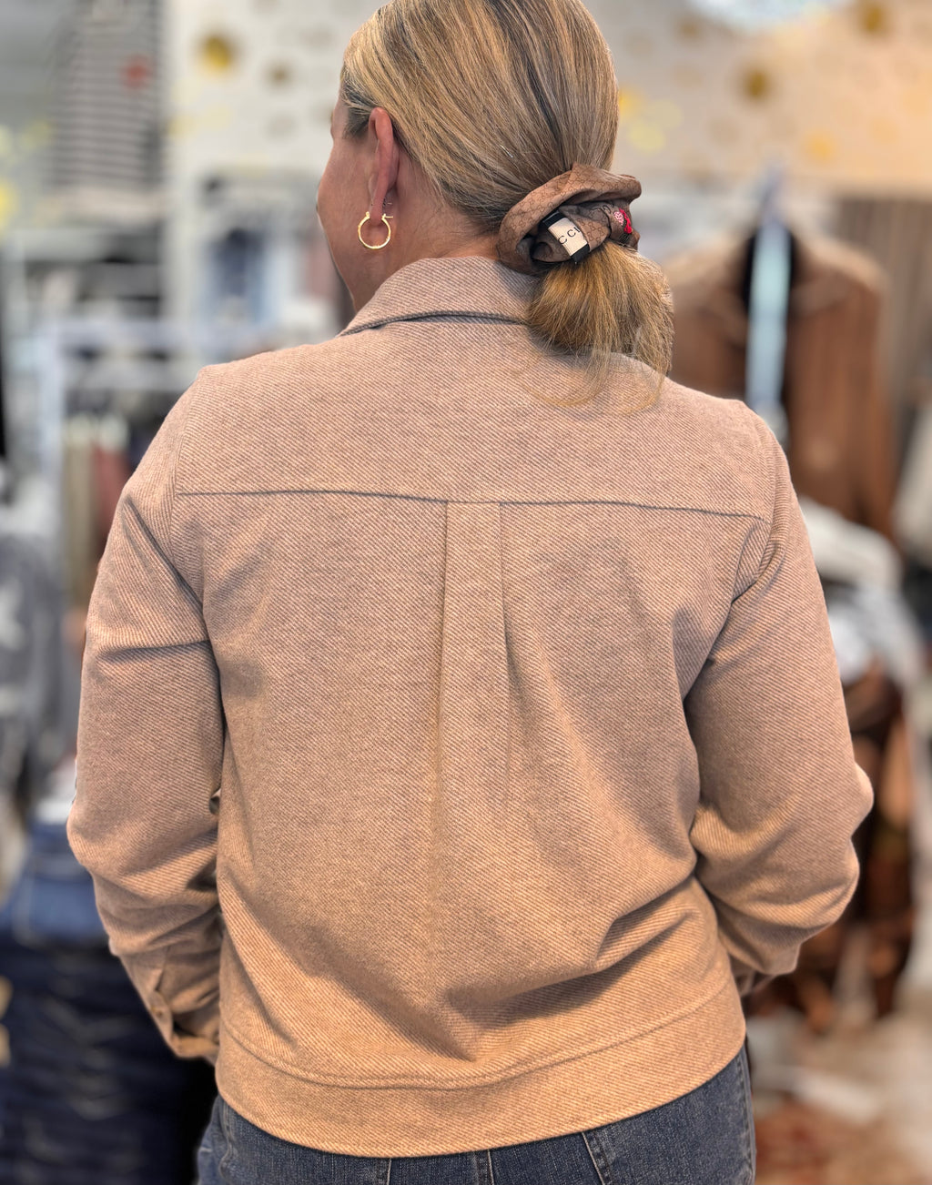 Molly Classic Button Down Jacket - Soft Fabric