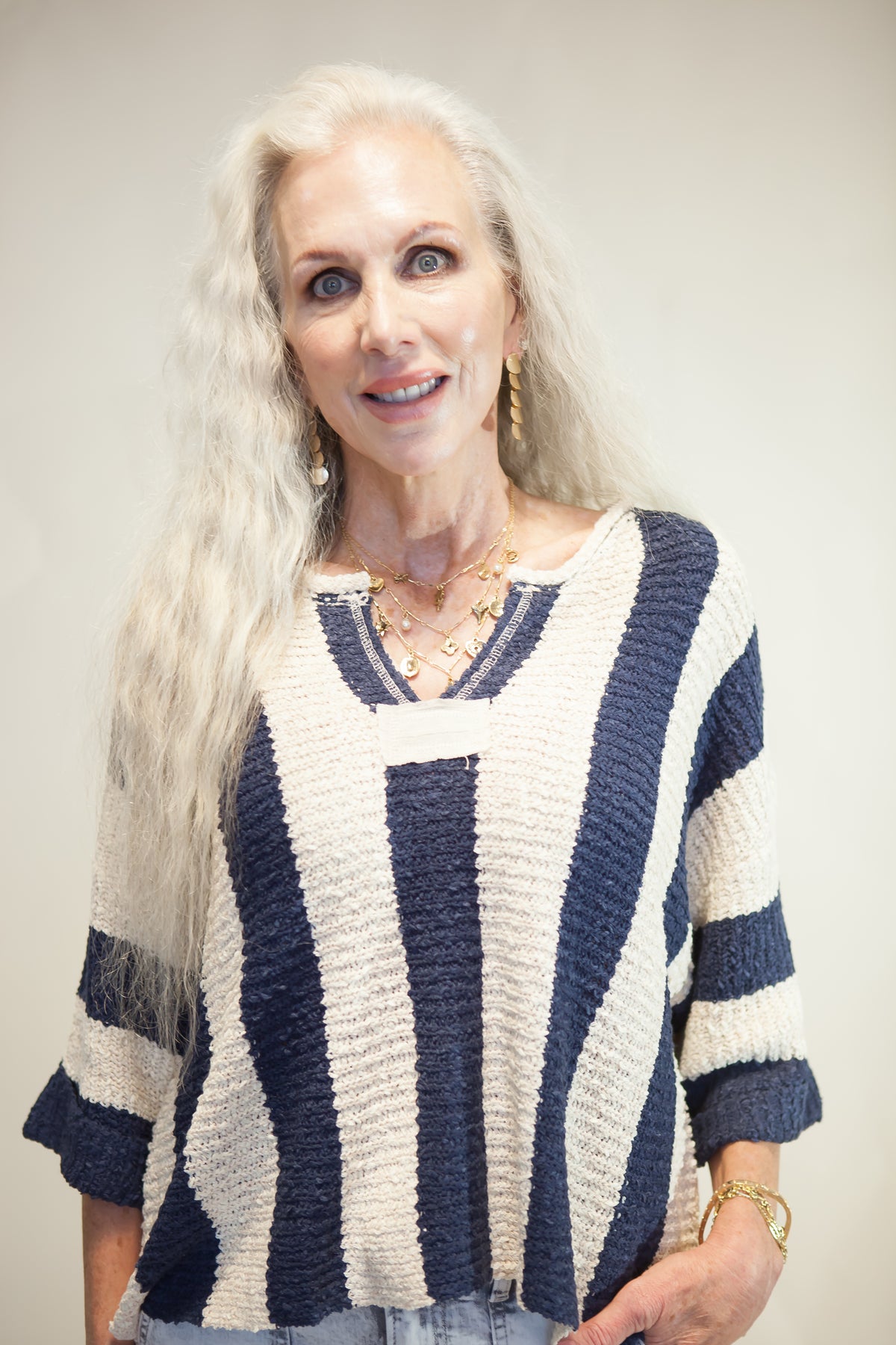 Free Spirit Vertical Stripe Sweater