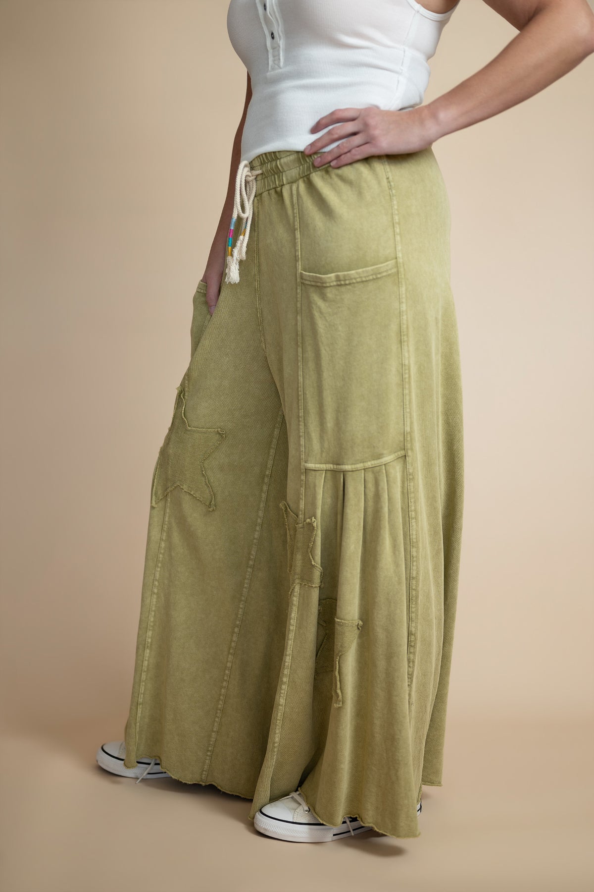 Lennox Star Patch Palazzo Pants